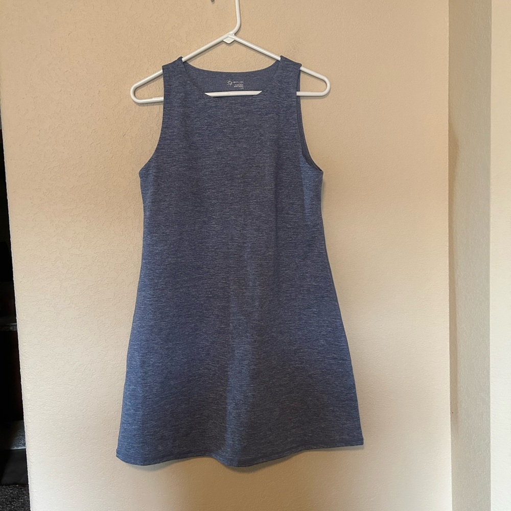 aerie Heathered Navy Blue Mini Dress
